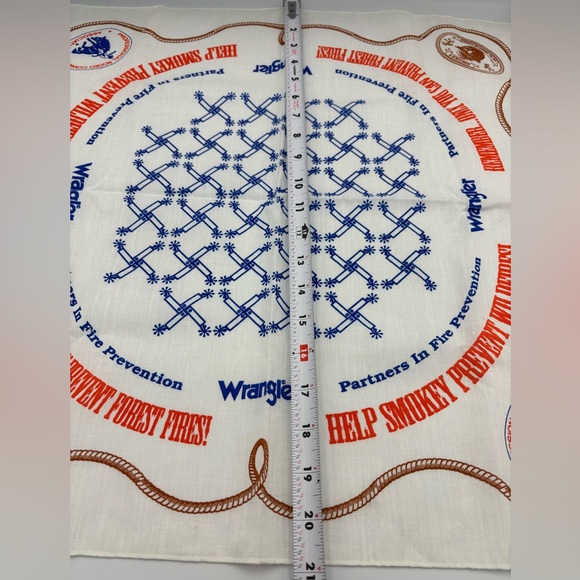 Smokey Bear Wrangler handkerchief. Bandanna. 50 year Anniversary - Picture 2 of 5